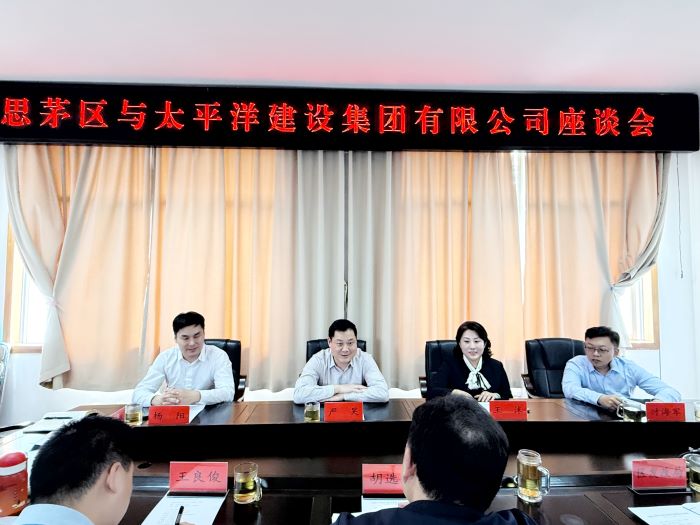 3月4日，太平洋建設(shè)董事局主席嚴(yán)昊與云南省普洱市委常委、思茅區(qū)委書記胡選坤會(huì)談.jpg